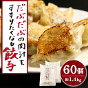 【ふるさと納税】 だぶだぶの肉汁をすすりたくなる餃子 60個（30個入×2パック）餃子 肉料理 ぎょうざ ギョウザ 惣菜 北海道ふるさと納税 白老 ふるさと納税 北海道 夏ギフト