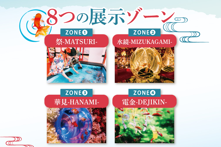 沖縄金魚ミュージアム入場券　大人1名｜観光 チケット 沖縄金魚ミュージアム 金魚 あしびなー 沖縄 豊見城（DN001）