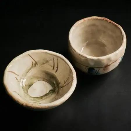 【青山窯】【2個セット】遊び心あふれる唯一無二の手捻り『ぐい呑み』【1665324】