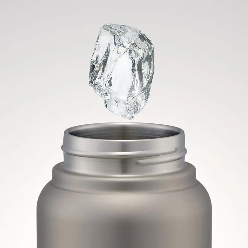 水筒 スクリューハンドル付きマグボトル 800ml シルバー 保温保冷 10-036