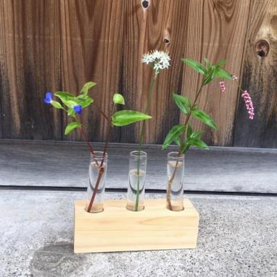 ふるさと納税 与謝野町 森の美しさを守る 与謝野ヒノキの1輪挿し　京都丹後の檜を使用したシンプルデザインのインテリア |  | 03