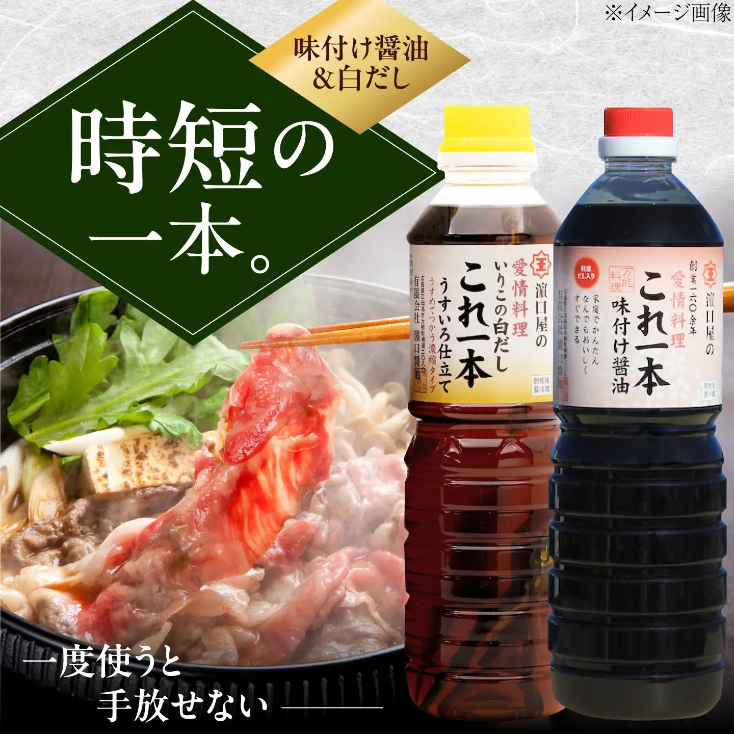 醤油 簡単味付けセット 1L×2種 濱口醤油[XAA004]