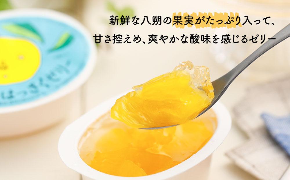 因島のはっさくシャーベット(未凍結）とゼリーの詰め合わせA （シャーベット5個、ゼリー12個）【17個セット ひろしま銘菓 八朔 はっさくゼリー スウィーツ 菓子 贈り物 土産 広島県 尾道市】