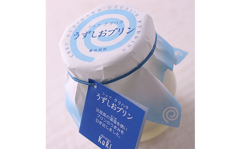 うずしおプリン 6個入り（メープルシロップ付）