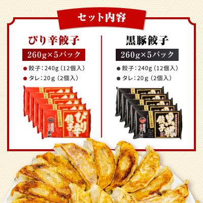 ふるさと納税 京都市 【ラーメン横綱】横綱の餃子はニンニク不使用!ぴり辛餃子・黒豚餃子 各5パックセット |  | 03