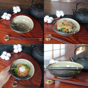 信楽焼 陶器製 たわみ小鉢 (古信楽)