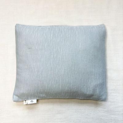 ふるさと納税 南魚沼市 ao×accos【大判】米ぬか玄米カイロ(よもぎ入り)なめらか点天竺　千草色　1個