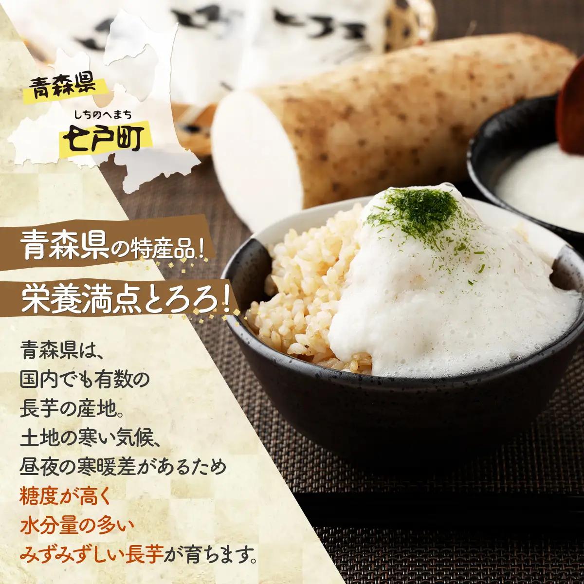 《新フレーバー登場！！》青森県産 冷凍長芋とろろパック(プレーン) 50g×15パック＋冷凍長芋とろろ(味付)1パック　【02402-0321-a】