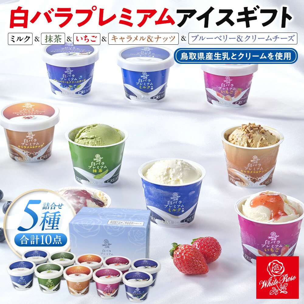 【ふるさと納税】白バラプレミアムアイスギフト10個