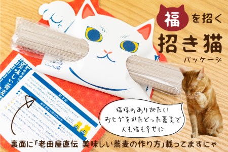 猫のひげ蕎麦 8個16食 乾麺 そば  常温保存 縁起物 源担ぎ 自宅用 贈答用 敬老の日 お彼岸 お供え物 合格祈願 招き猫 老田屋 ヒダカラ(SAVE THE CAT HIDA支援)10000円 