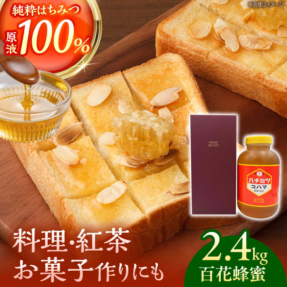 【ふるさと納税】コハマのハチミツ 百花蜂蜜 2.4kg×1本 蜂蜜 はちみつ ハチミツ 国産 ギフト 父の日 沖縄市 / 農業生産法人株式会社小浜養蜂場 [BCAQ006]