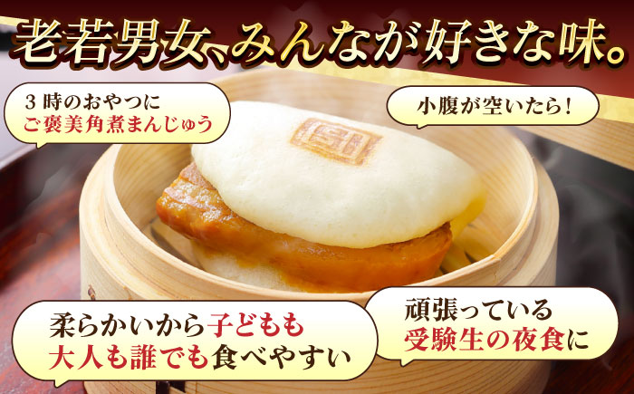 長崎角煮まんじゅう10個 （袋） 豚肉 東坡肉 レンジ ふわふわ ほかほか 五島市/岩崎本舗 [PFL009]