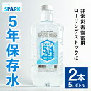 【ふるさと納税】5年保存水 非常災害備蓄用(計10L・5L×2本)水 天然水 災害対策 防災 非常時保存用 長期保存 常温 常温保存 ペットボトル 長期保存水 備蓄水 備蓄用 非常災害備蓄用 地震 災害用 避難用品 防災グッズ【114700100】【スパーク】