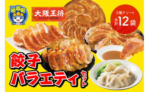 大阪王将 餃子バラエティセット(5種アソート)計12袋