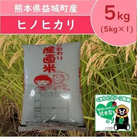 【熊本地震復興応援】熊本県益城町産 単一原料米 令和7年産「ヒノヒカリ」5kg(5kg×1袋)【1728569】