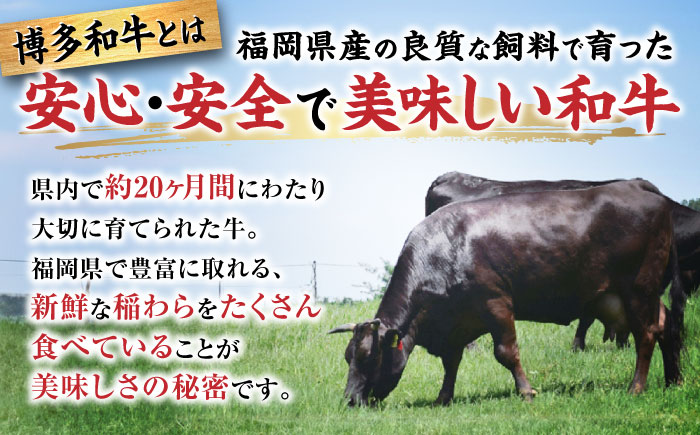 【全3回定期便】【和牛の旨味を堪能！】博多和牛しゃぶしゃぶすき焼き用 500g＜株式会社MEAT PLUS＞那珂川市 [GBW022]