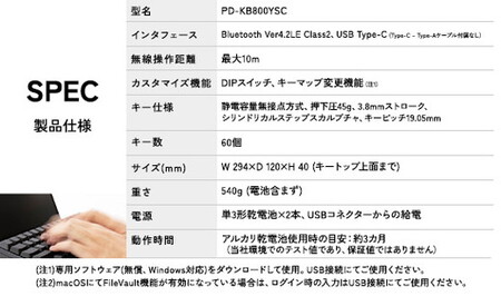HHKB Professional HYBRID Type-S 英語配列／雪 PD-KB800YSC ｜ PC パソコン 周辺機器 PFU HHKB ハッピーハッキングキーボード