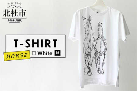 HORSE T-SHIRT【Mサイズ／WHITE】