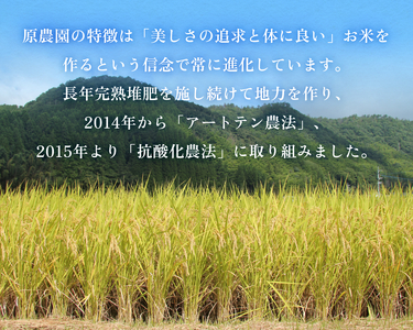 原さんちの玄米（ひとめぼれ） ４kg 玄米 ひとめぼれ 有機質肥料 特別栽培米 原農園 完熟堆肥 アートテン農法 抗酸化農法 有効微生物農法 光合成 体に良い 美味しい お米 安全 清潔 環境に優しい