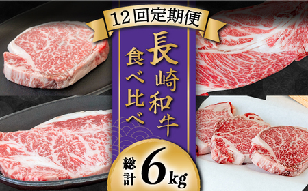 【豪華12回定期便】長崎和牛 食べ比べ [SCH055] ヒレステーキ ヒレ