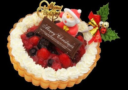 【クリスマス限定】ドルチェかがみ いちごタルト(クリームチーズジェラート) クリスマスタルト dc-0062