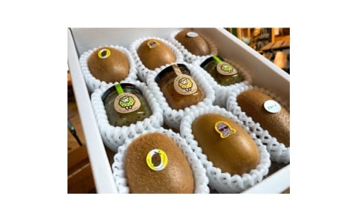 掛川産 カラフルキウイ 3種6個と キウイミニジャム 3個セット キウイフルーツカントリー　5884【1652676】