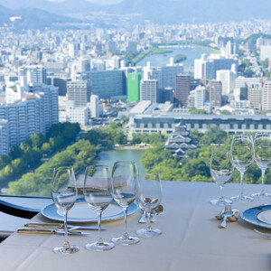 リーガロイヤルホテル広島　ディナーペアお食事券　【33Fレストラン シャンボール】スペシャルコース2