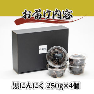 まるで果実みたいな ジューシー黒にんにく 250g×4個 [CA002]
