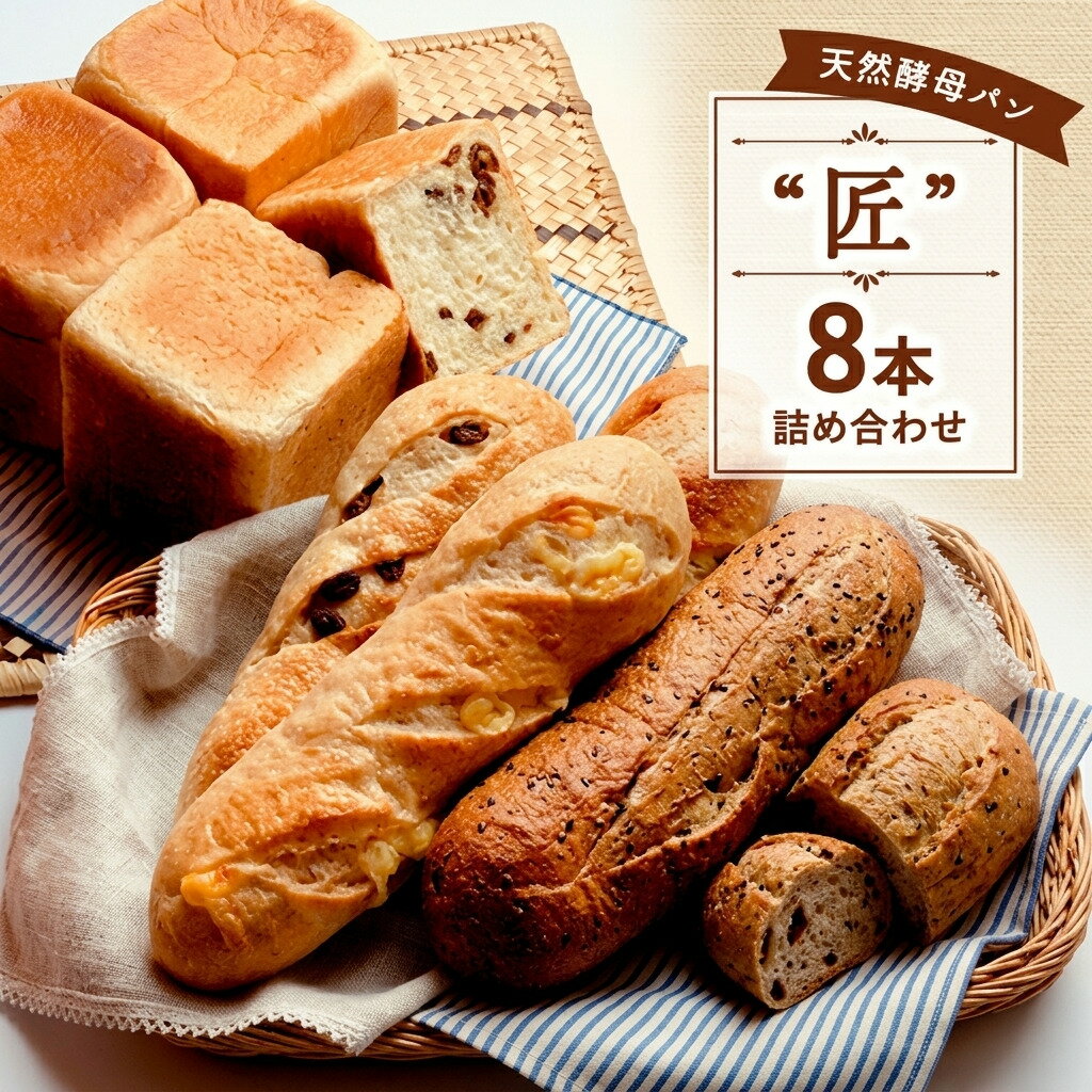 【ふるさと納税】 パンセット 8本 食パン バタール 詰め合わせ 匠 国産小麦 天然酵母 パン こめ油 米油 使用 惣菜パン 菓子パン 食事パン 美味しい 朝食 ランチ 昼食 詰合せ パンセット 10000円 ぱん pan ブレッド 冷凍パン ベーカリー 冷凍 パン遊房 亀吉 神奈川 湘南 藤沢