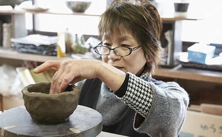 【 黒耳付鉢 ×1枚 】 陶芸工房 季仙窯 ［ 陶芸 手びねり 手づくり 鉢 皿 料理 作品 岩手 陸前高田 ］RT984