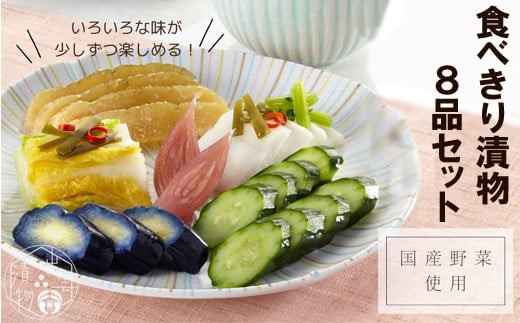 食べきり漬物8品セット 322032_BS002