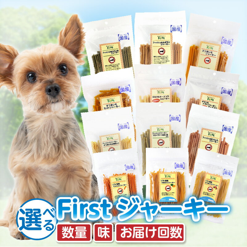 【ふるさと納税】《種類と回数が選べる》First ジャーキ・ソフト極細 犬のおやつ 犬用おやつ 犬のスナック 犬用スナック ドッグフード 犬のごはん 犬用ごはん 犬のエサ 犬用ジャーキー スティック わんちゃん ワンちゃん 奈良県 生駒市 送料無料
