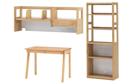 学習デスク3点セット(フィーロ 本体・上棚・ラック)