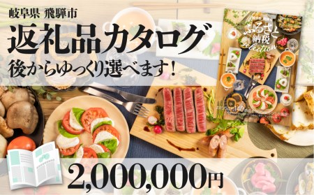 後からゆっくり返礼品を選べる♪飛騨市のふるさと納税カタログ 飛騨牛 日本酒 定期便 など200種以上[cat200]