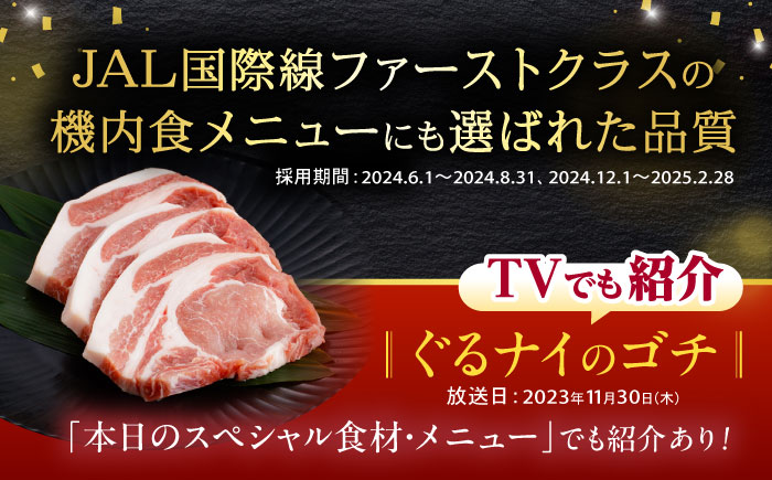 諫美豚 ロースステーキ 600g(100g×6枚) / 豚肉 ぶたにく ステーキ すてーき ロース ろーす テキカツ 焼肉 生姜焼き / 諫早市 / 株式会社土井農場 [AHAD087]