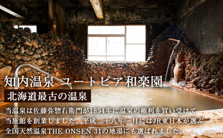 知内温泉の素「女将の湯」8袋《知内温泉 ユートピア和楽園》