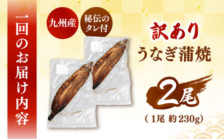 【全3回定期便】訳あり 鹿児島産 うなぎ 蒲焼 2尾セット 桂川町/山水商事[ADAH030]