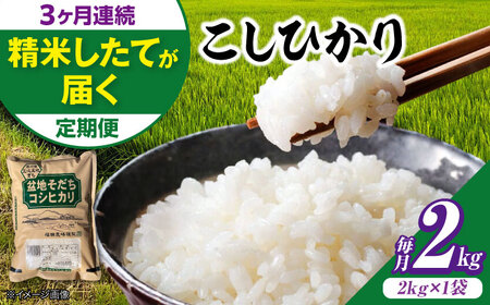 【全3回定期便】 米 盆地そだちこしひかり 2kg[APBM025]米