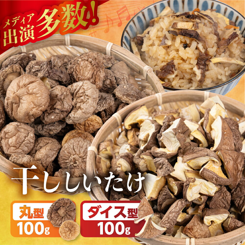 【ふるさと納税】＼訳あり／ 国産 乾燥しいたけ 干し椎茸 100g 20g×5袋 選べる ダイス 丸型 ホール 小分け 個包装 乾物 椎茸 きのこ 乾燥椎茸 しいたけ 訳アリ 不揃い 常備 保存 産地直送 産直 野菜 農薬不使用 7000円 7千円 ベジファームおおがき ゼロックス 岐阜県 大垣市