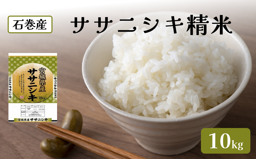 令和6年度産 ササニシキ精米１０kg お米 米 ごはん ご飯 飯 一等米 単一銘柄米 主食 美味しい