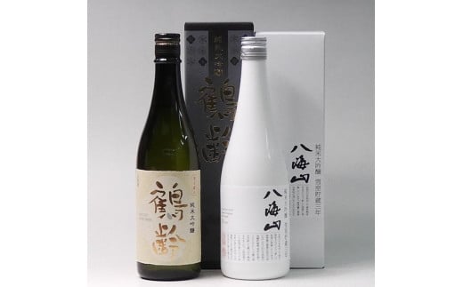 日本酒 鶴齢・八海山雪室貯蔵三年 純米大吟醸 720ml×2本セット