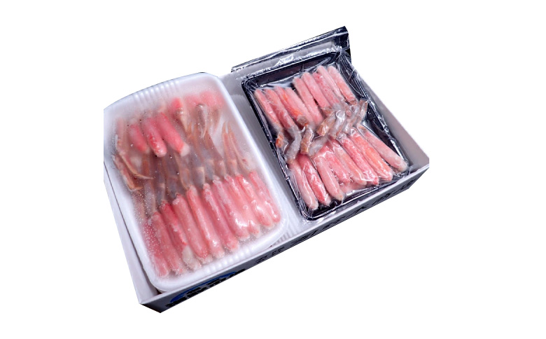 お刺身OK！生ずわいがに棒肉ポーション12～20本(計500g)、生ずわいがに(カット済み)700～800g×1P C-11045