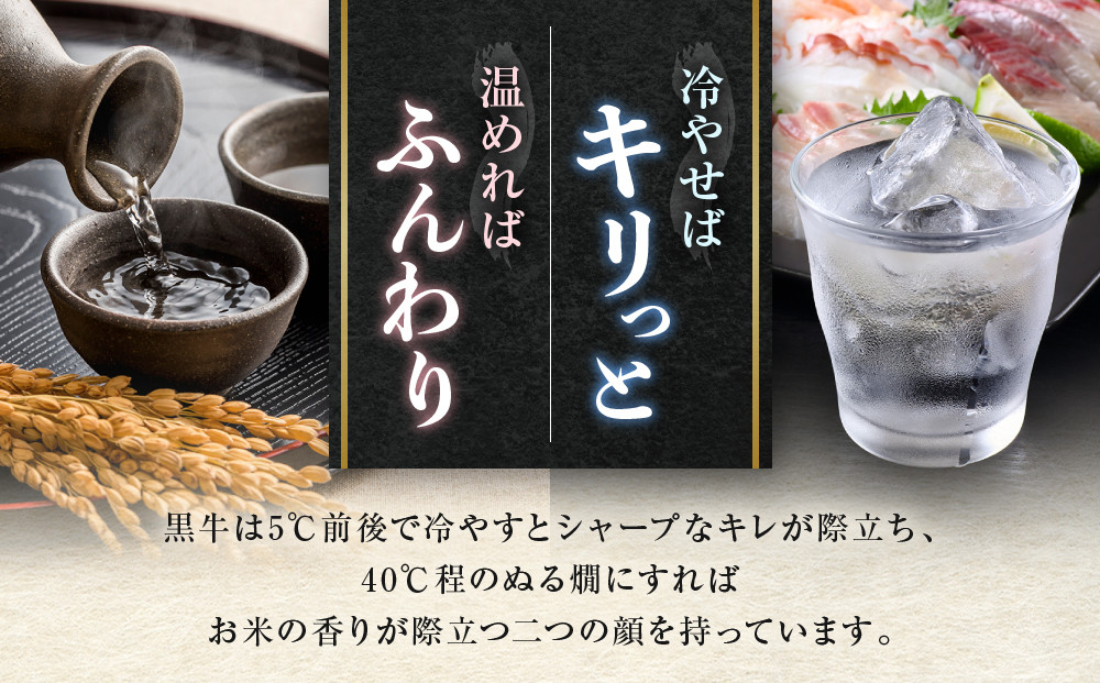 純米酒 黒牛 名手酒造 一升瓶2本