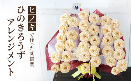 ひのきろうず ヒノキ胡蝶蘭 胡蝶蘭風アレンジ ひのきろうず