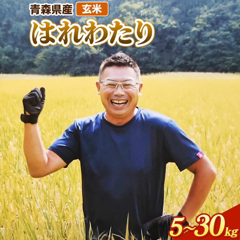 【ふるさと納税】玄米 はれわたり 青森県産 令和7年産 【選べる容量：5kg／10kg／30kg】十和田市産 [青森 はれわたり 米 お米]