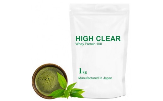 HIGH CLEAR WPC ホエイプロテイン100 プレミアム抹茶味 1kg ｜  国産 日本製 SDGs ぷろていん タンパク質 たんぱく質 ビタミン 栄養 健康 筋トレ トレーニング 宮城県 七ヶ浜 ｜ hk-wpc-1000-mc