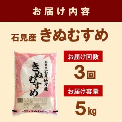 ふるさと納税 浜田市 【毎月定期便】石見産きぬむすめ　5kg全3回 |  | 02