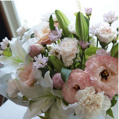 ふるさと納税 筑西市 【7月お盆用】仏花アレンジメント/Lサイズ【7月上旬〜中旬発送】 |  | 01