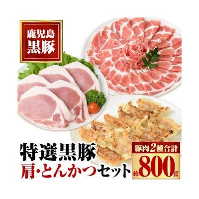ふるさと納税 肝付町 特選黒豚　肩ロース・トンカツ・餃子セット　A02043
