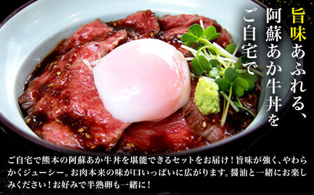 阿蘇あか牛丼1人前と阿蘇あか牛ハンバーグ2個 セット 株式会社LARKS《30日以内に出荷予定(土日祝除く)》肉 牛肉 あか牛 ローストビーフ ハンバーグ 冷凍 贈り物 名物 熊本県 送料無料